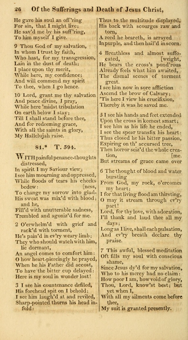 A Collection of Hymns for the Use of the Protestant Church of the United Brethren. (New and Rev. ed.) page 26