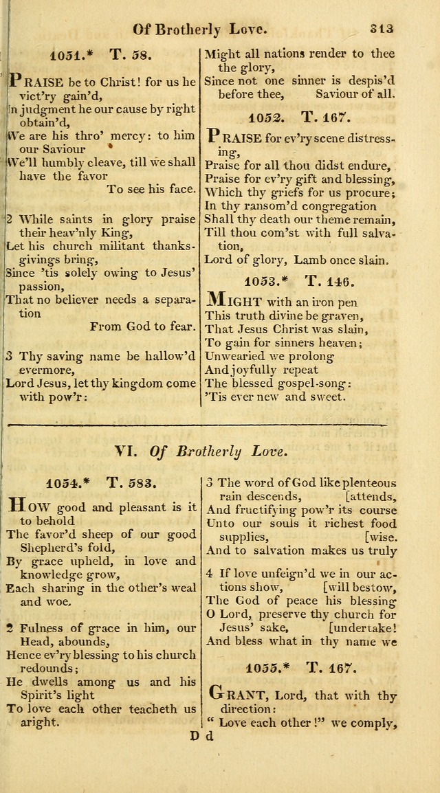 A Collection of Hymns for the Use of the Protestant Church of the United Brethren. (New and Rev. ed.) page 313