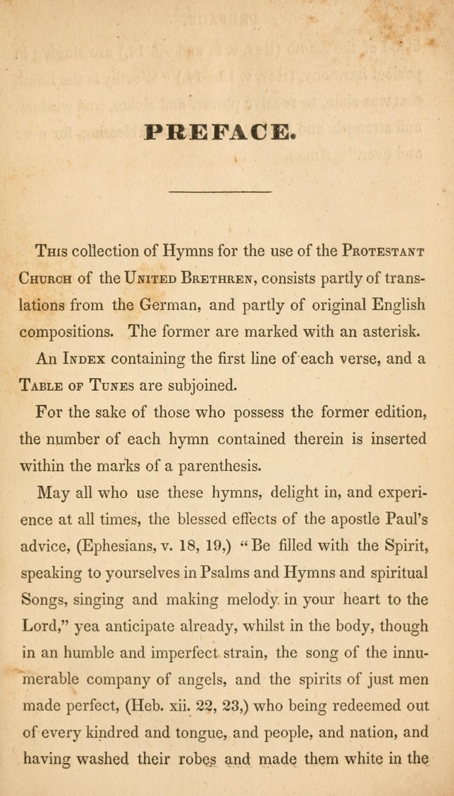 A Collection of Hymns, for the Use of the Protestant Church of the United Brethren. New and  Revised ed. page 8