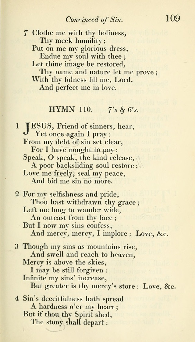 A Collection of Hymns, for the Use of the People Called Methodists, with a Supplement page 111