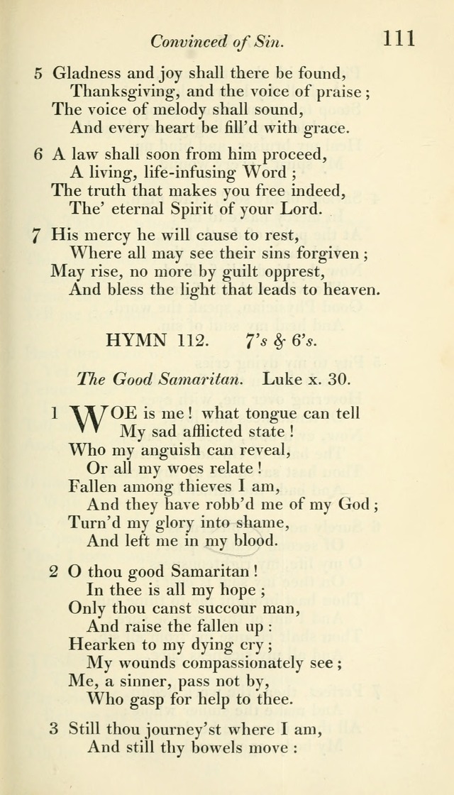 A Collection of Hymns, for the Use of the People Called Methodists, with a Supplement page 113