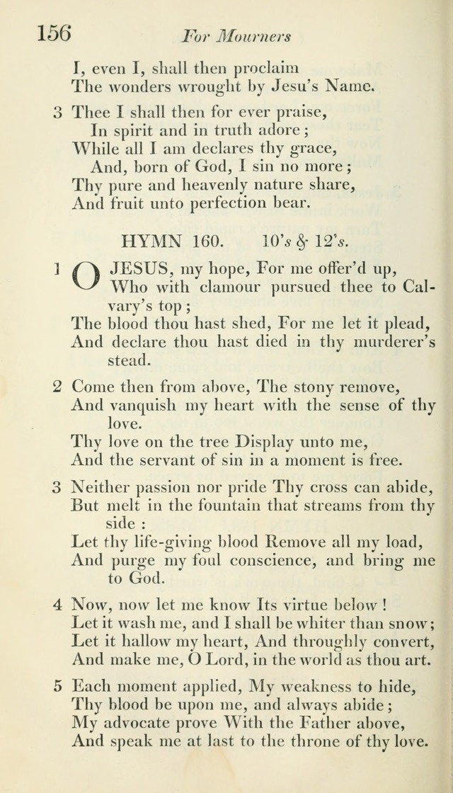 A Collection of Hymns, for the Use of the People Called Methodists, with a Supplement page 158
