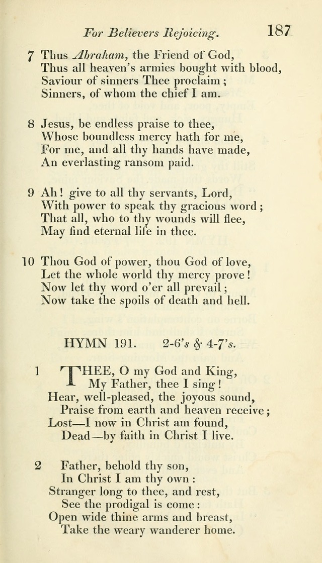 A Collection of Hymns, for the Use of the People Called Methodists, with a Supplement page 189