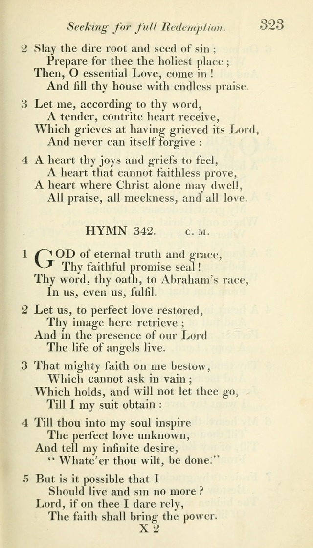 A Collection of Hymns, for the Use of the People Called Methodists, with a Supplement page 325