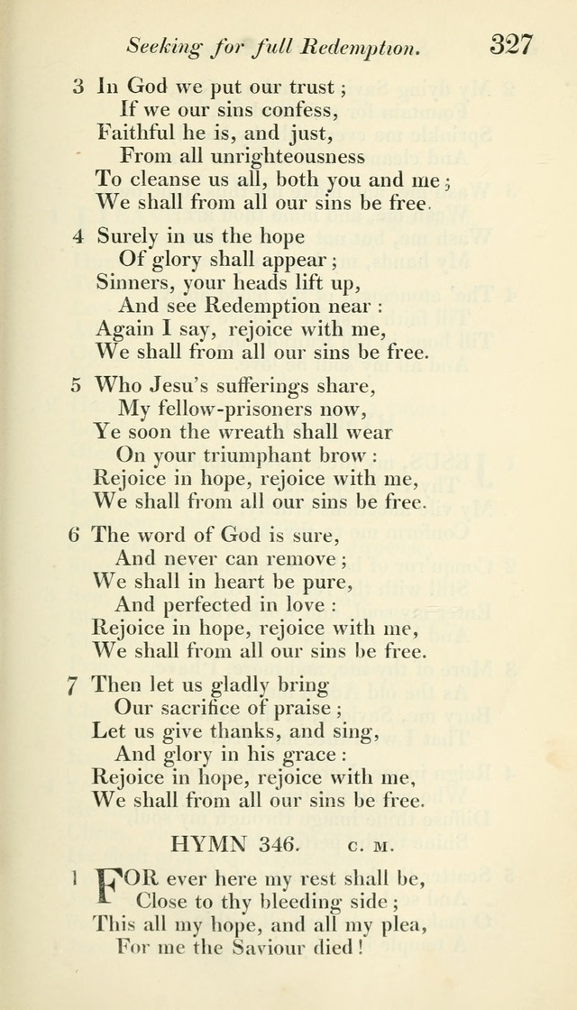 A Collection of Hymns, for the Use of the People Called Methodists, with a Supplement page 329