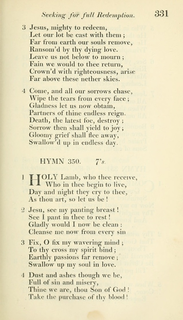 A Collection of Hymns, for the Use of the People Called Methodists, with a Supplement page 333