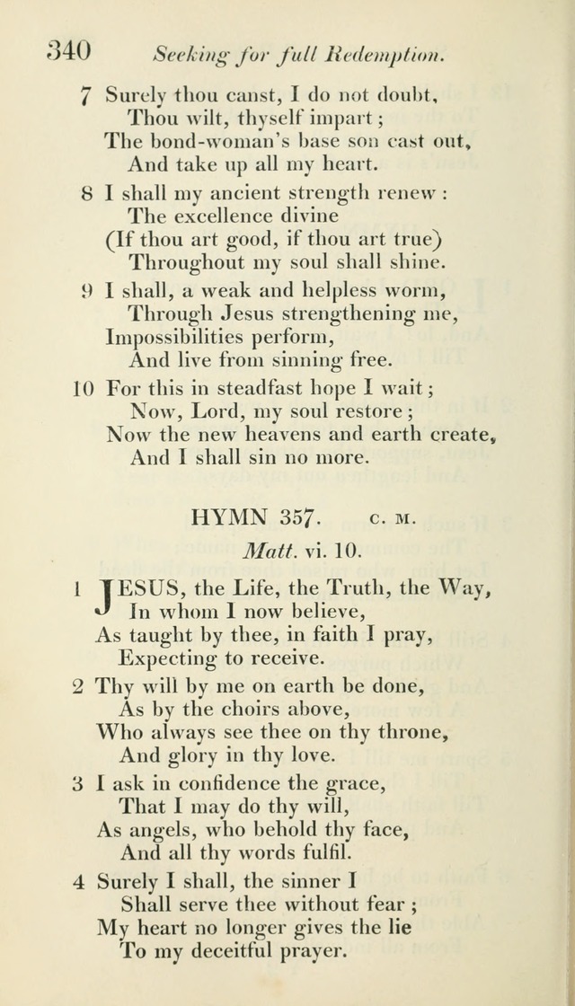 A Collection of Hymns, for the Use of the People Called Methodists, with a Supplement page 342
