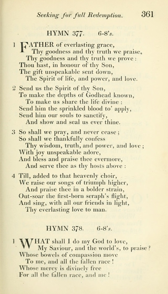 A Collection of Hymns, for the Use of the People Called Methodists, with a Supplement page 363