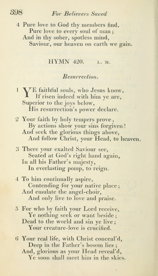 A Collection of Hymns, for the Use of the People Called Methodists, with a Supplement page 400