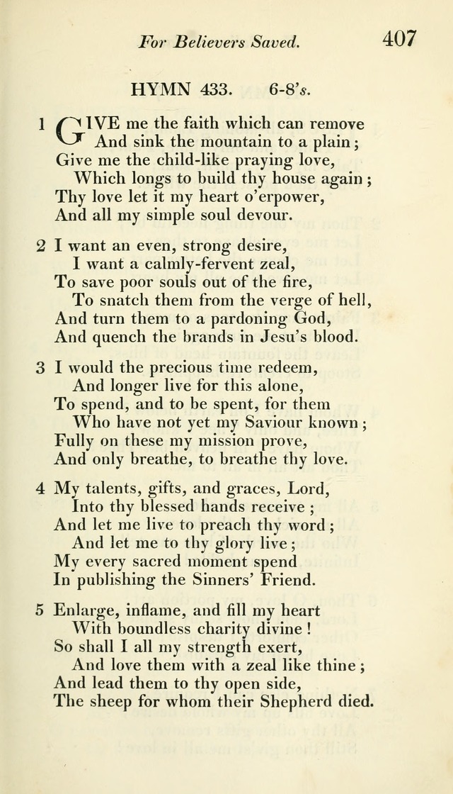 A Collection of Hymns, for the Use of the People Called Methodists, with a Supplement page 409