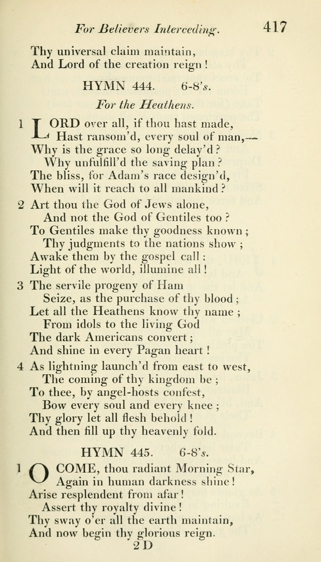 A Collection of Hymns, for the Use of the People Called Methodists, with a Supplement page 419