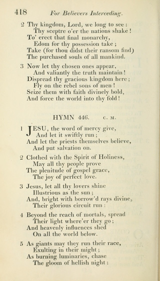 A Collection of Hymns, for the Use of the People Called Methodists, with a Supplement page 420
