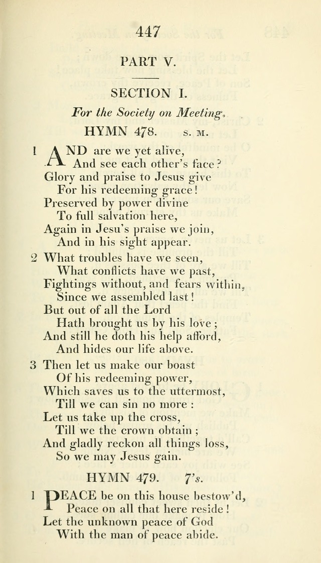 A Collection of Hymns, for the Use of the People Called Methodists, with a Supplement page 449