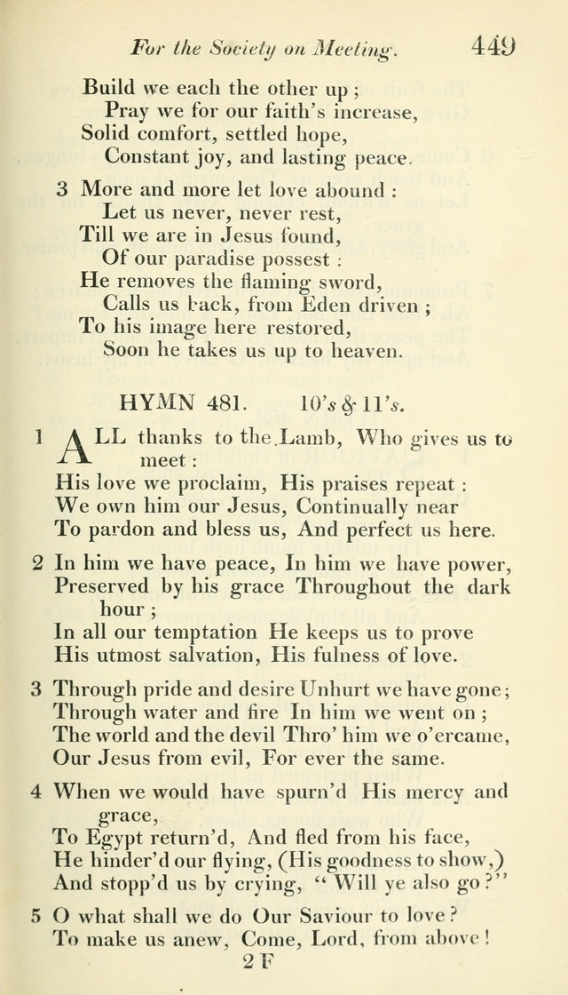 A Collection of Hymns, for the Use of the People Called Methodists, with a Supplement page 451