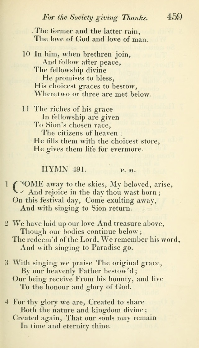A Collection of Hymns, for the Use of the People Called Methodists, with a Supplement page 461