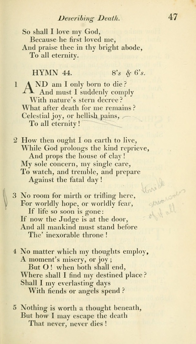 A Collection of Hymns, for the Use of the People Called Methodists, with a Supplement page 49