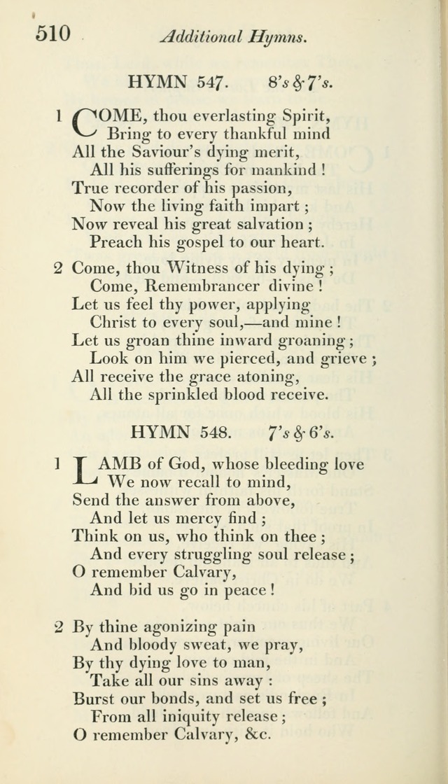 A Collection of Hymns, for the Use of the People Called Methodists, with a Supplement page 512