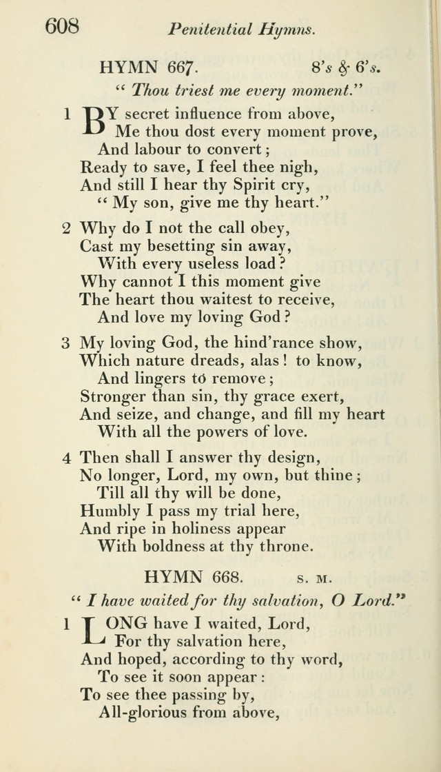 A Collection of Hymns, for the Use of the People Called Methodists, with a Supplement page 610