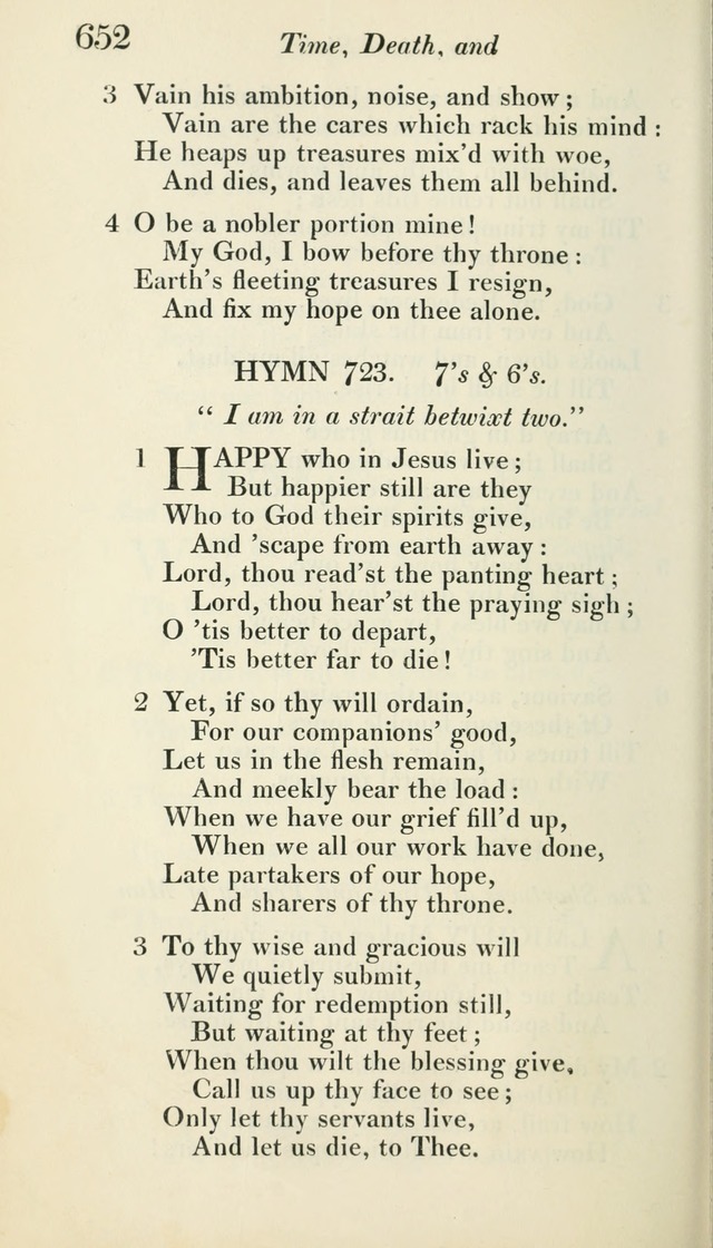 A Collection of Hymns, for the Use of the People Called Methodists, with a Supplement page 654