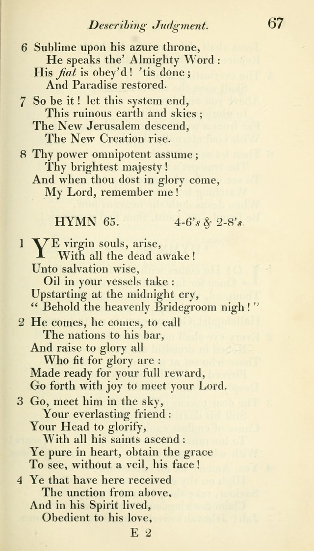 A Collection of Hymns, for the Use of the People Called Methodists, with a Supplement page 69