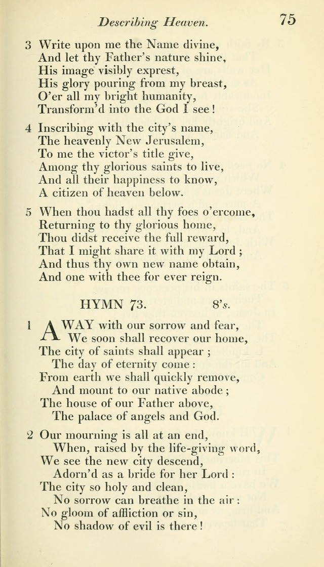 A Collection of Hymns, for the Use of the People Called Methodists, with a Supplement page 77