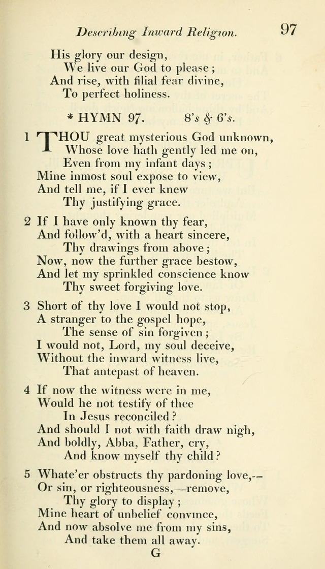 A Collection of Hymns, for the Use of the People Called Methodists, with a Supplement page 99