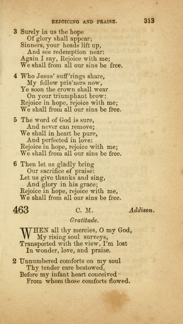 A Collection of Hymns, for the use of the United Brethren in Christ: taken from the most approved authors, and adapted to public and private worship page 315