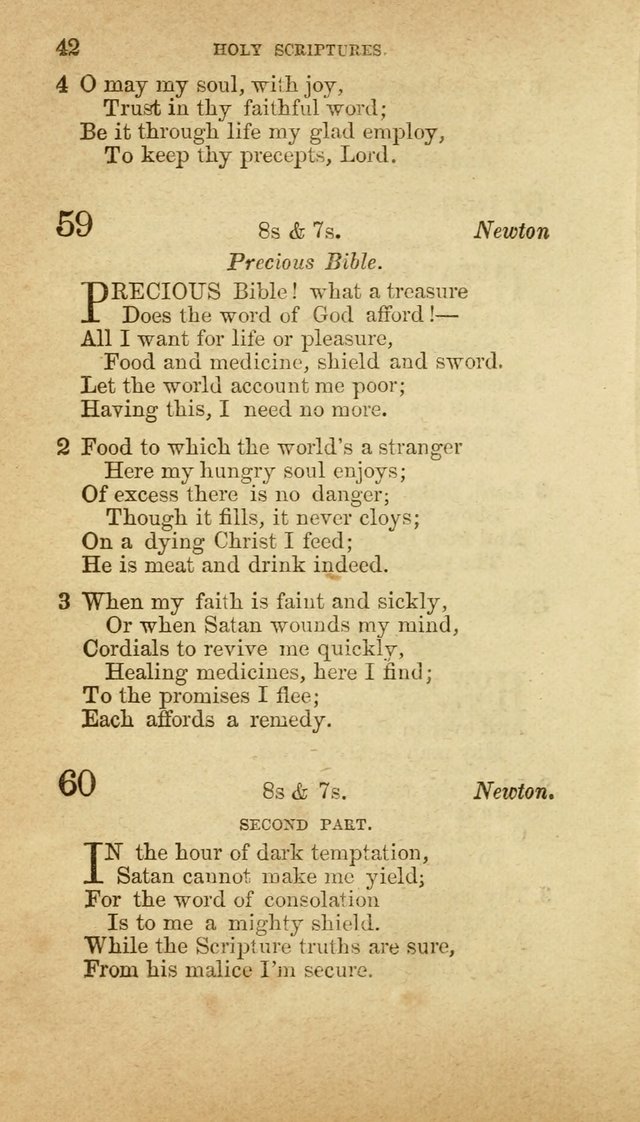 A Collection of Hymns, for the use of the United Brethren in Christ: taken from the most approved authors, and adapted to public and private worship page 42