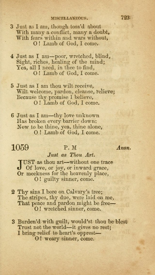 A Collection of Hymns, for the use of the United Brethren in Christ: taken from the most approved authors, and adapted to public and private worship page 727