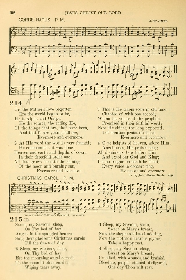 The Church Hymnary: a collection of hymns and tunes for public worship page 106
