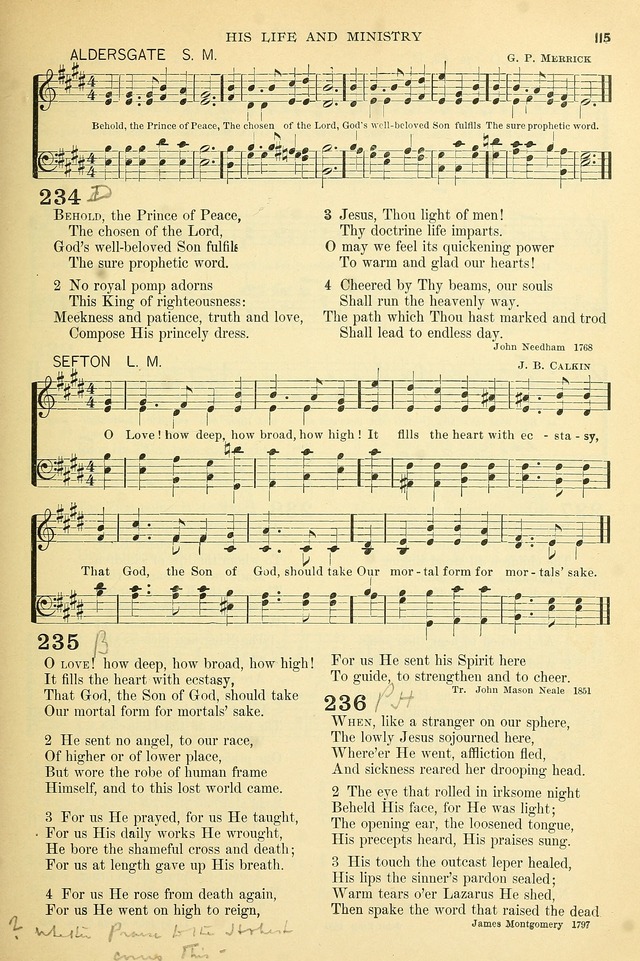 The Church Hymnary: a collection of hymns and tunes for public worship page 115