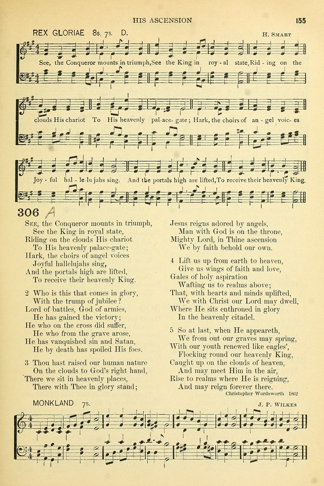 The Church Hymnary: a collection of hymns and tunes for public worship page 155