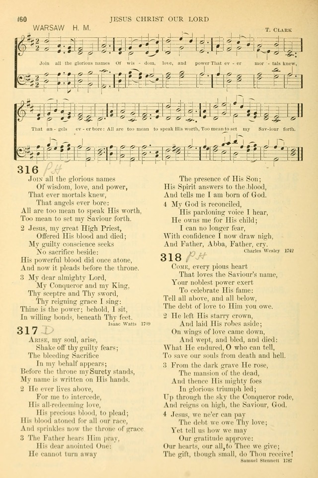 The Church Hymnary: a collection of hymns and tunes for public worship page 160
