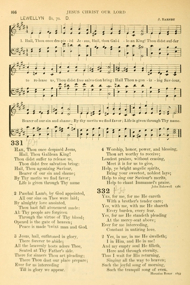 The Church Hymnary: a collection of hymns and tunes for public worship page 166