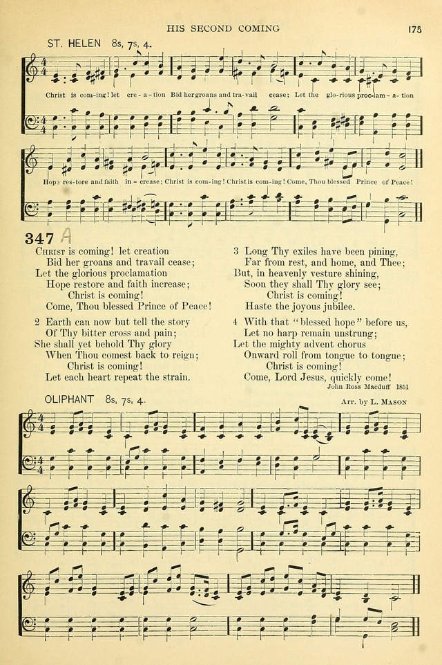 The Church Hymnary: a collection of hymns and tunes for public worship page 175