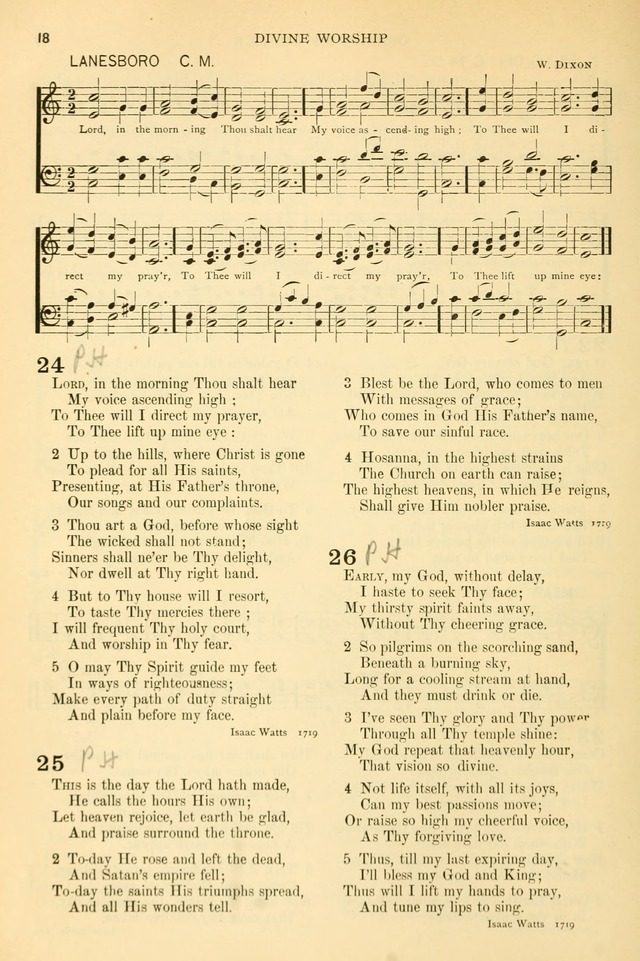 The Church Hymnary: a collection of hymns and tunes for public worship page 18