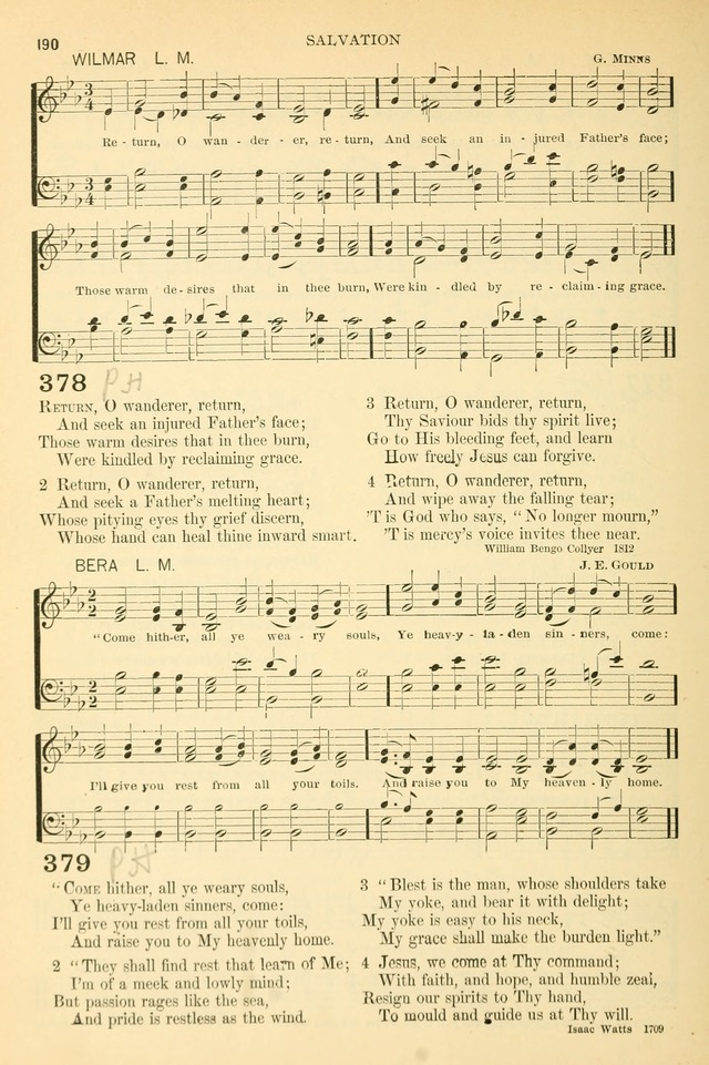 The Church Hymnary: a collection of hymns and tunes for public worship page 190