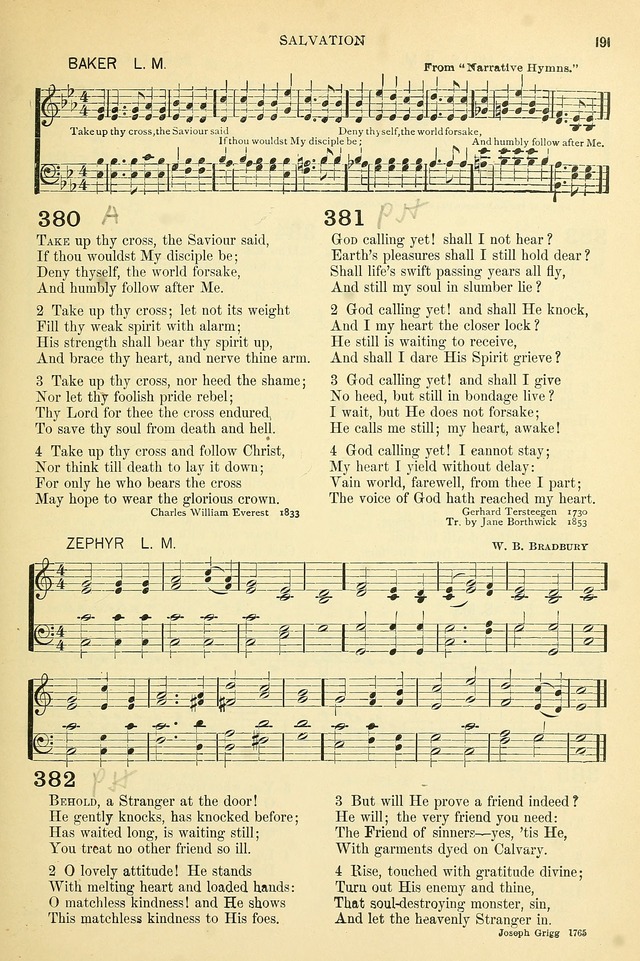 The Church Hymnary: a collection of hymns and tunes for public worship page 191