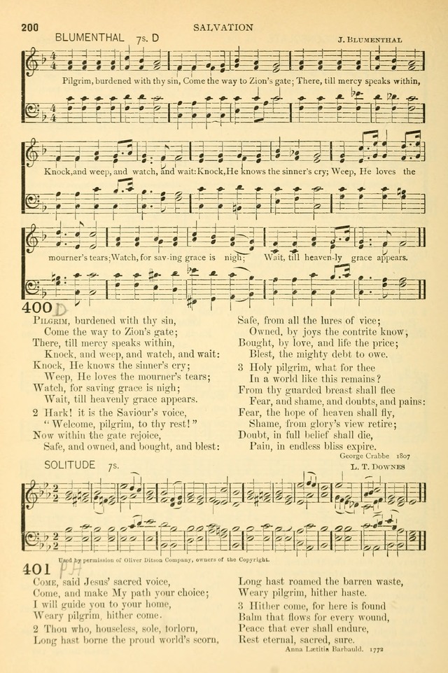 The Church Hymnary: a collection of hymns and tunes for public worship page 200