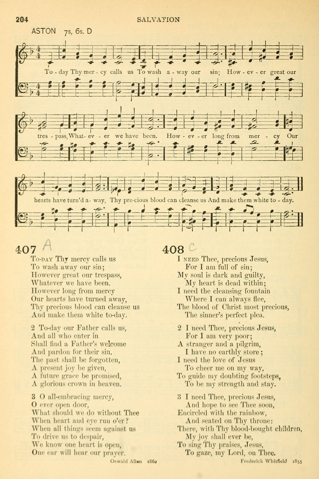 The Church Hymnary: a collection of hymns and tunes for public worship page 204