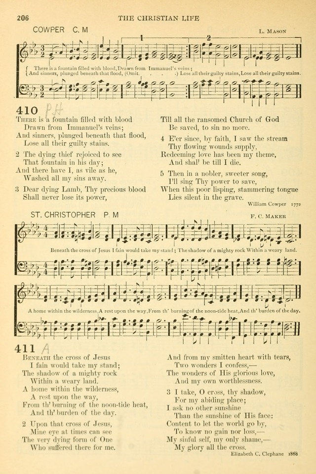 The Church Hymnary: a collection of hymns and tunes for public worship page 206