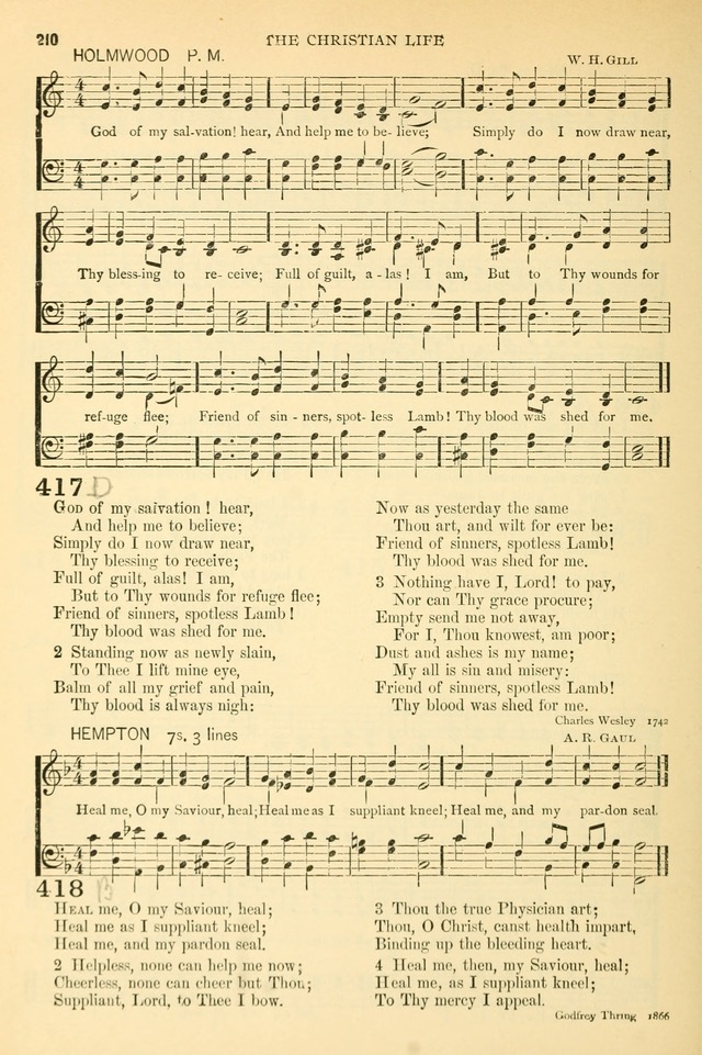 The Church Hymnary: a collection of hymns and tunes for public worship page 210