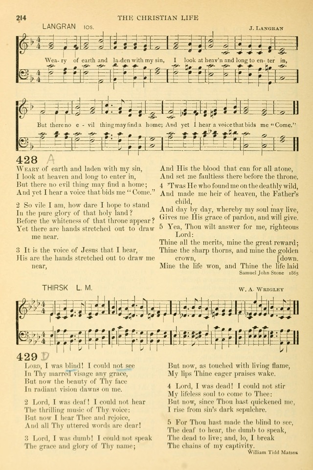 The Church Hymnary: a collection of hymns and tunes for public worship page 214