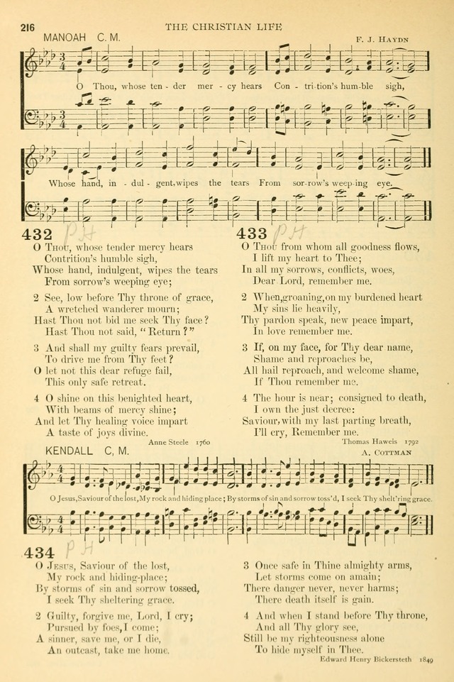 The Church Hymnary: a collection of hymns and tunes for public worship page 216