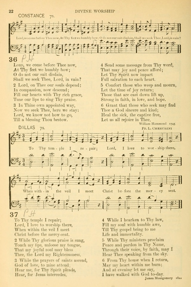 The Church Hymnary: a collection of hymns and tunes for public worship page 22