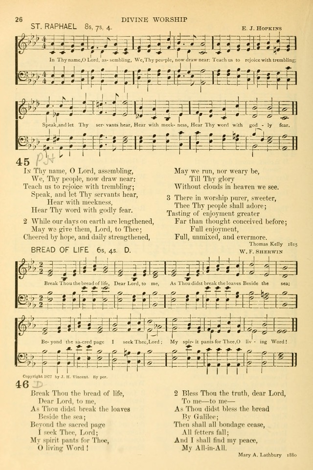 The Church Hymnary: a collection of hymns and tunes for public worship page 26