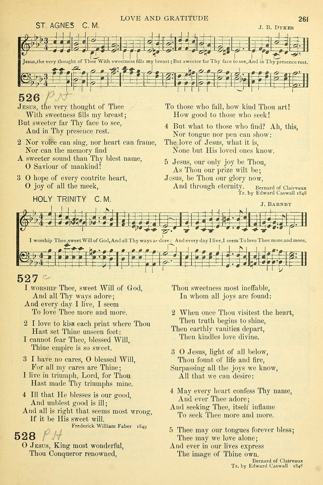 The Church Hymnary: a collection of hymns and tunes for public worship page 261