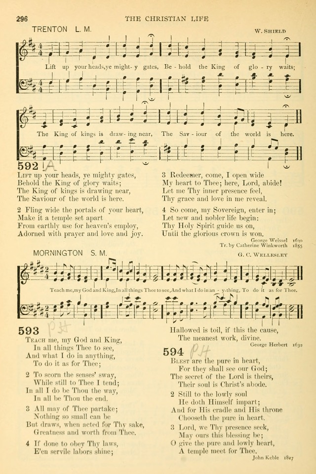 The Church Hymnary: a collection of hymns and tunes for public worship page 296