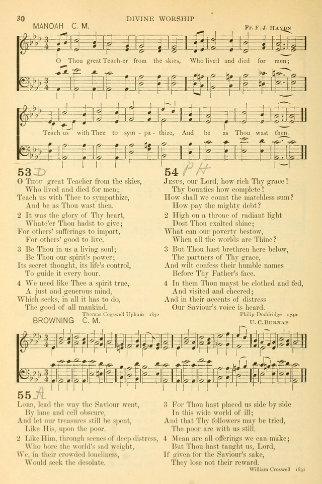 The Church Hymnary: a collection of hymns and tunes for public worship page 30