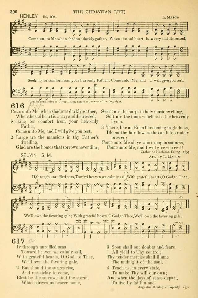 The Church Hymnary: a collection of hymns and tunes for public worship page 306